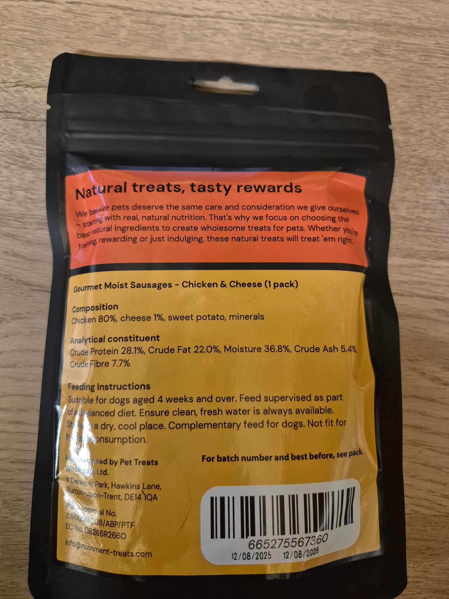Chicken & Cheese Sausages 100g