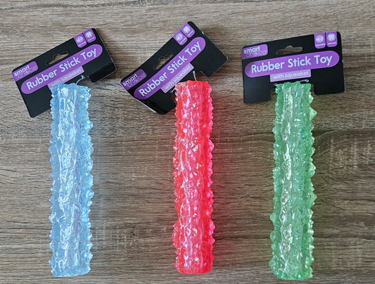 Squeaky Rubber Stick Dog Toy (21.5cm)
